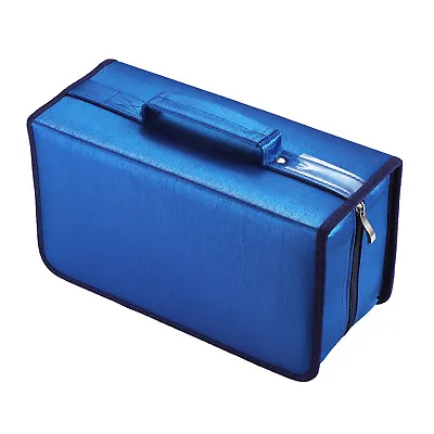 $14.99 • Buy 160 Disc CD Case Bag Large Storage Holder Binder Nylon Carry Protective Zipper