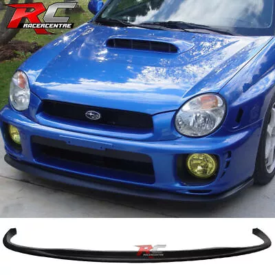 Fits 02-03 Subaru Impreza WRX STI Style Unpainted Front Bumper Lip Spoiler PU • $94.98