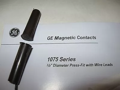 50 New GE 1075M Press-Fit 3/8  Magnetic Contact With Wire Leads • $29.95