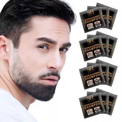 20X SEVICH Men Beard Hair Color Fast Dye Black Mustache Beard Darkening Shampoo • $8.65