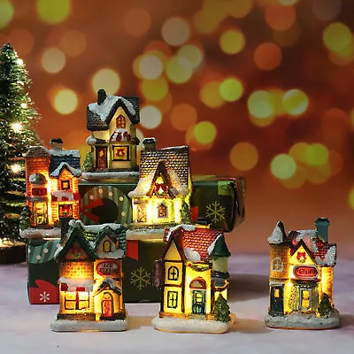 House Figurine Long Lasting Led Lighting Up Diy Christmas Doll Figurine Diy • $13.16