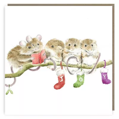 Twas The Night Before...  Mouse Mice Card Sarah Reilly Love Country • £3.05