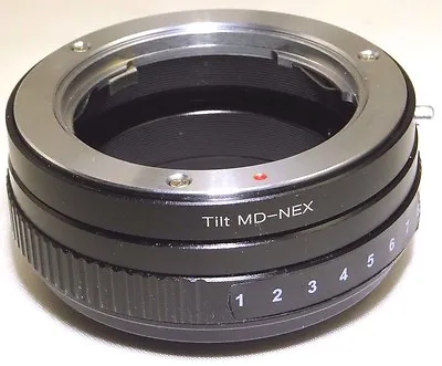 TILT Minolta MD Lens Mount Adapter Ring To Sony NEX E Camera ILCE VG10 A7R α6400 • $39.91