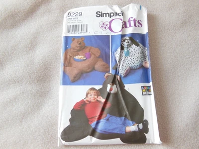 £6 • Buy Simplicity Sewing Patterns - 9229 Child Size Animal Bean Bag And Chair