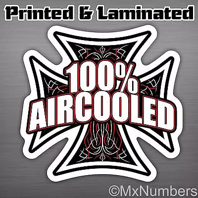 $5.99 • Buy Aircooled Decal Sticker Love Bug Bus Iron Cross Air Cooled JDM Euro Drift VW