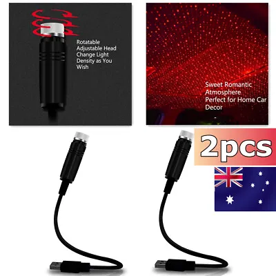$8.99 • Buy 2PCS USB Mini Star LED Projector Light Festival Night Home Car Atmosphere Lamp
