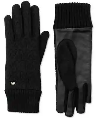 Michael Kors Women's Jersey Knit Quilted Logo Gloves • $44.99