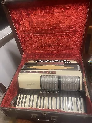 Vintage Rare Older Symphonette Cushman Piano Accordion W Case Italian Italy • $249.99