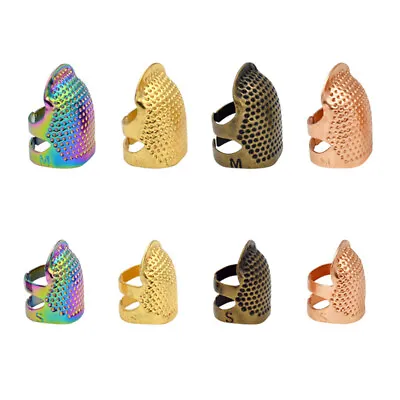 Finger Protector Gold Needle Thimble Metal Sewing Accessories Handworking To-b$ • $1.03