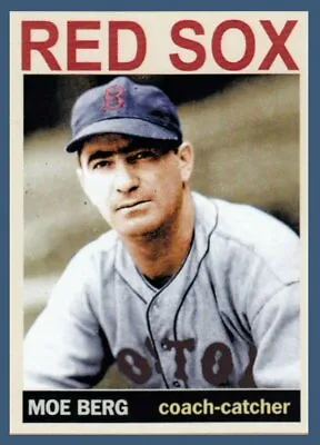 Moe Berg Boston Red Sox / WW2 Spy / MC Private Stock #49 / NM+ Cond. FREE SHIP • $9.95