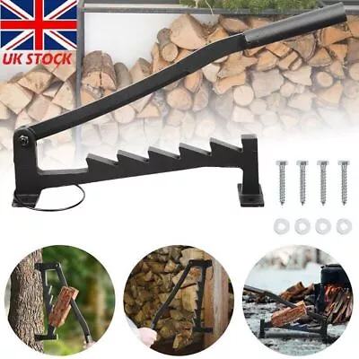 Wall Mounted Wood Kindling Splitter Carbon Steel Manual Log Firewood Cutter UK • £43.99