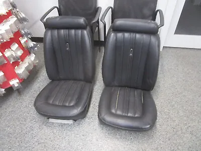 1974-1978 Ford Mustang 11 Bucket Seat Pair Black No Track • $499.95