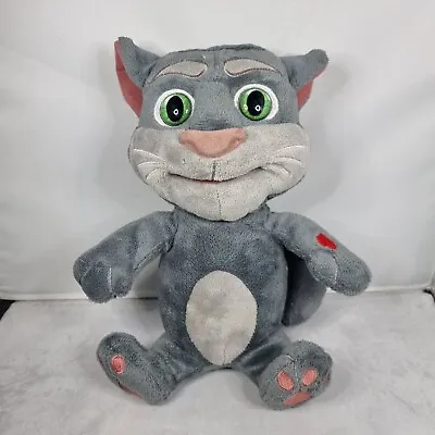 2014 Dragon-i Talking Tom - Grey Cat Interactive Talk Back Soft Plush Toy Rare • £21.24