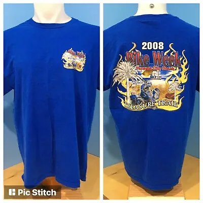 2008 Panama City Bike Week T Shirt Size L VGUC Treasure Trail Florida • $13.99