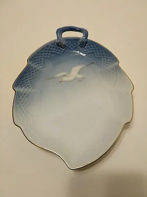 Bing & Grondahl B&G Seagull 357 Porcelain Handled Leaf Dish Denmark Vintage CG • $31.01