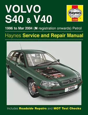 3569 Volvo S40 & V40 1996 - 2004 Petrol Haynes Service And Repair Manual • $18.88