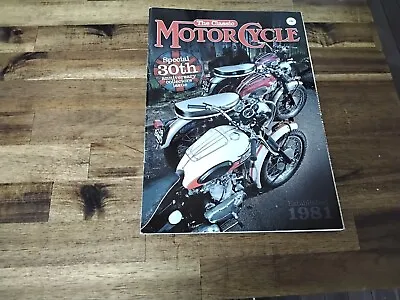CLASSIC MOTORCYCLE  MAGAZINE  GC               Special  30 Th Collectors  Issue  • $2.50