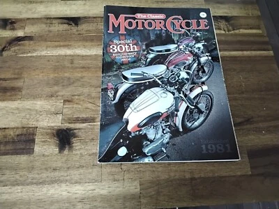 CLASSIC MOTORCYCLE  MAGAZINE  GC               Special  30 Th Collectors  Issue  • $2.50
