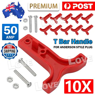 10PCS Red T Bar Handle For Anderson Style Plug Connectors Tool 50AMP 12-24V • $7.85