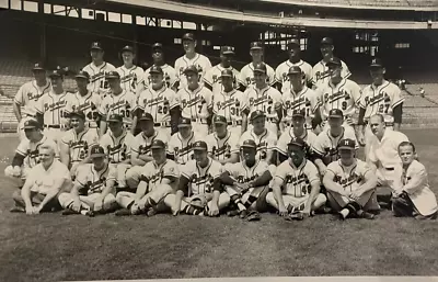 Vintage Original 1950s Milwaukee Braves Baseball Team Photo Hank Aaron Ed Mathew • $34.88