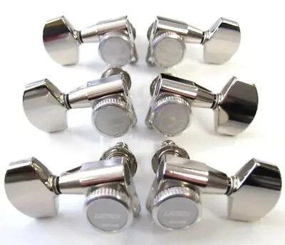 Gotoh®  Gretsch  Logo 3+3 Magnum Lock-Trad Tuning Machines~Nickel~AB01~9.5mm~New • $89.95