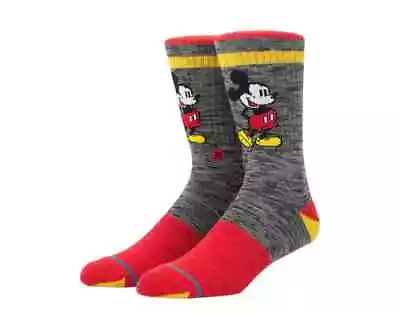 Stance X Vintage Disney Red Crew Socks Mickey Mouse Size Small New Women 5-7.5 • $15