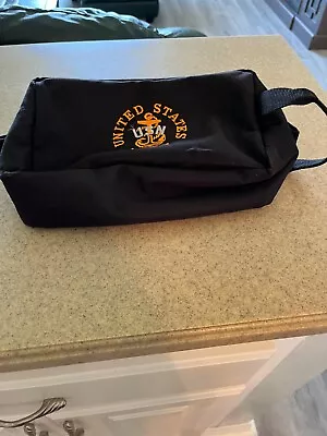 United States Navy Shave Travel Bag Black W/ Navy Logo • $10