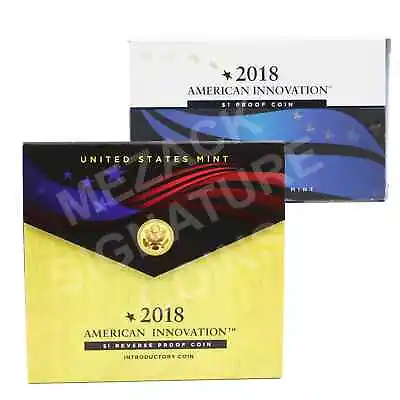 2018 S $1 American Innovation Reverse Proof And Proof Set With All OGP • £28.88