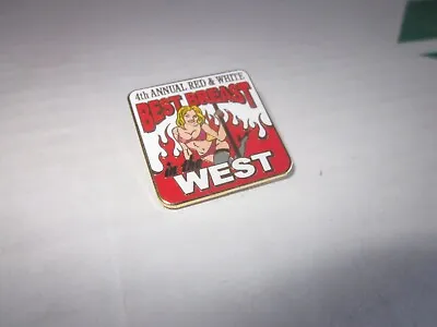 $29.99 • Buy 4th ANNUAL RED & WHITE BEST BREAST IN THE WEST Biker PIN
