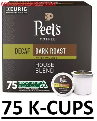 Peet's Coffee K-Cups Decaf House Blend (75 Ct.) FREE SHIPPING • $53.90
