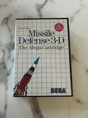 Missile Defense 3-D (1987) Sega Master System CIB • $11.49