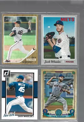4 Card Lot Of Zack Wheeler W/Rookie No Dupes Phillies-Mets #2 • $1.50