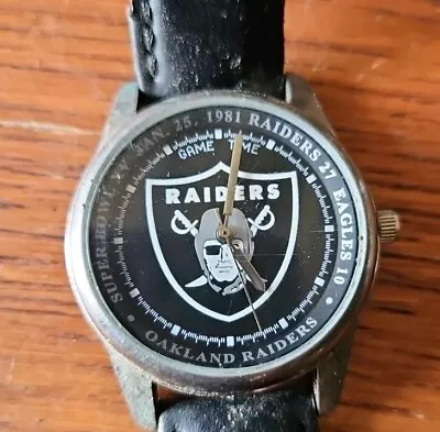 Vintage 1981 Oakland Raiders Super Bowl Victory Watch - Official NFL Product • $30