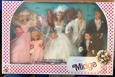 Barbie Wedding Party Midge 6 Doll Gift Set 1990 Mattel No. 9852 NEW • $150