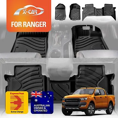 All Weather Car Floor Mats Carpet For Ford Ranger PX PX2 PX3 Dual Cab 2011-2021 • $79.96