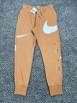 Nike Sportswear Swoosh Mens M Semi Brushed Back Sweatpants Orange DD6001 $80 • $49.99