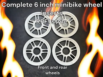 Mini Bike Front / Rear Wheel Hubcaps Inserts Megamoto80 Motovox  MonsterMoto 80 • $45.99