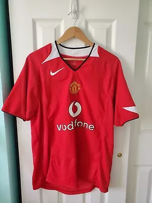 Manchester United Vodafone Soccer Jersey Size Medium Nike • $29
