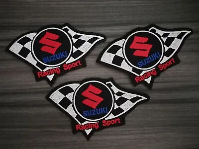 $9.99 • Buy 3 Pcs SUZUKI Racing Sport MOTORCYCLES Biker Iron On Patches Embrodered Or Sewn 