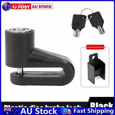 Electric Scooter Disc Brake Lock Anti Theft With Lock Frame For M365 (Black) AU • $8.42