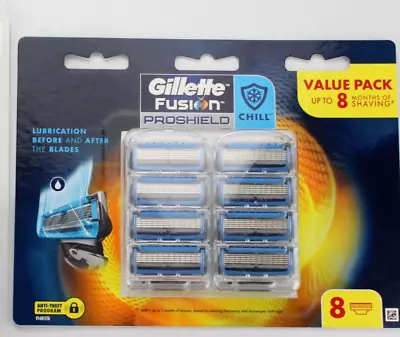 Gillette Fusion Proshield Blades - 8 Cartridges - Pack. Genuine • $28.87