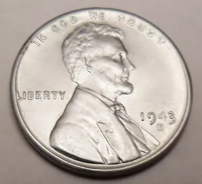 1943 S Lincoln Steel Wheat Cent / Penny  AVE CIRCULATED  **FREE SHIPPING** • $1.58