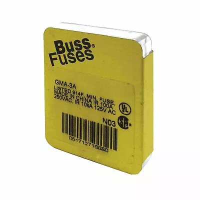 GMA-2A 2 Amp Glass Fast Acting Cartridge Fuse 250V 5-Pack By Bussmann • $7.28