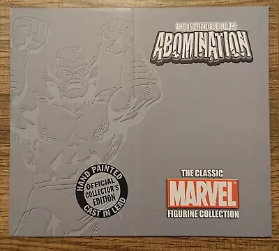 ABOMINATION Box SLIP COVER Classic Marvel Figurine Collection By Eaglemoss • £4.99