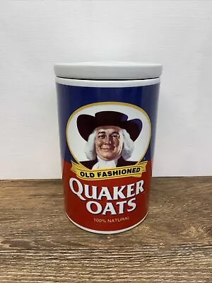 Old Fashioned Quaker Oats Ceramic Cookie Jar Vintage 1990’s • $27.58