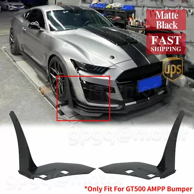 For 15-21 Ford Mustang GT500 Style Front Bumper Corner Spoiler Winglet Splitters • $156.99