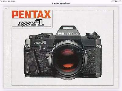 Pentax Super A1 • $100