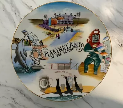 Marineland Of The Pacific Plate Hand Painted 8  Souvenir California Park Vintage • $14