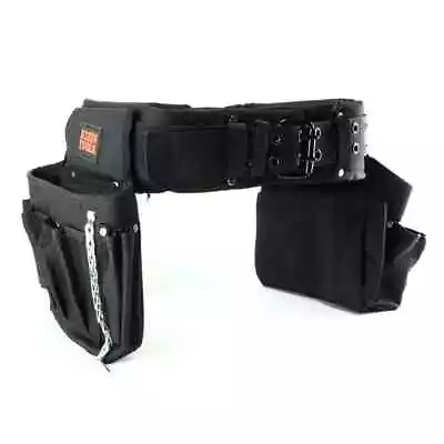 Black Nylon Electricians Tool Belt Contractor Bag Pouch Storage Klein Tools • $76.40