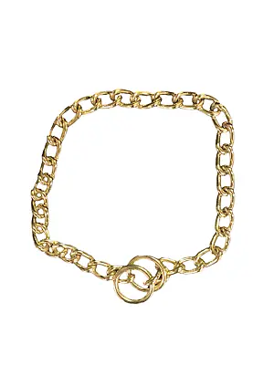 £12.99 • Buy Heavy Duty Steel Gold Choker Chain Dog Collar 20inch